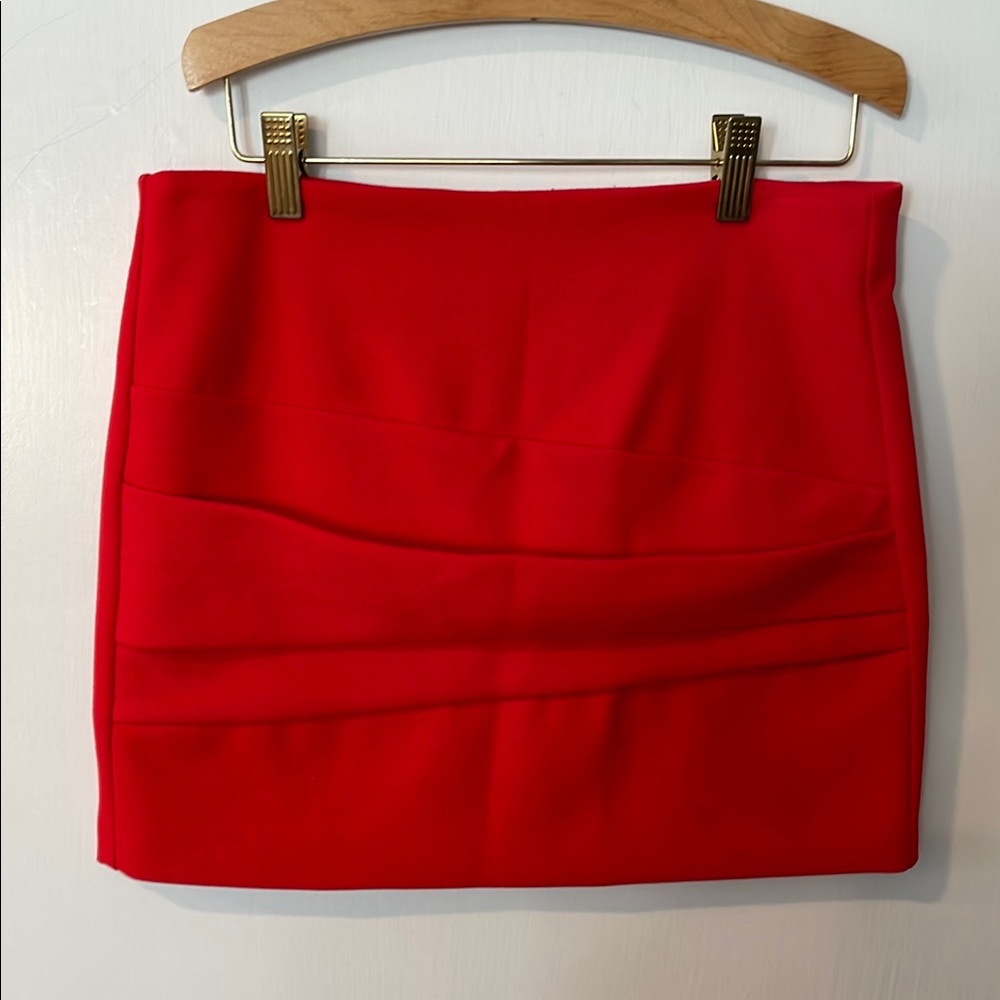 Maje Red Mini Pencil Skirt for Night Out